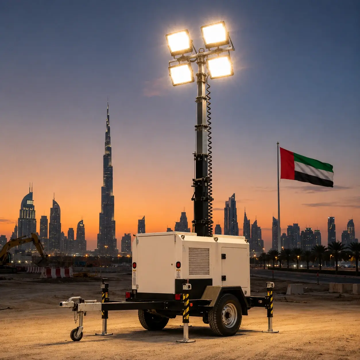 Tower Light in Abu Dhabi